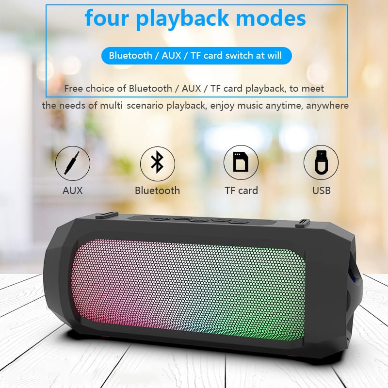 Custom Portable Outdoor Wireless Speaker 5W 4.5inch Subwoofer Karaoke MW-190B