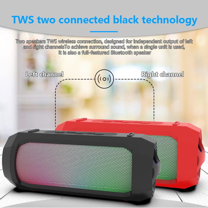 Custom Portable Outdoor Wireless Speaker 5W 4.5inch Subwoofer Karaoke MW-190B