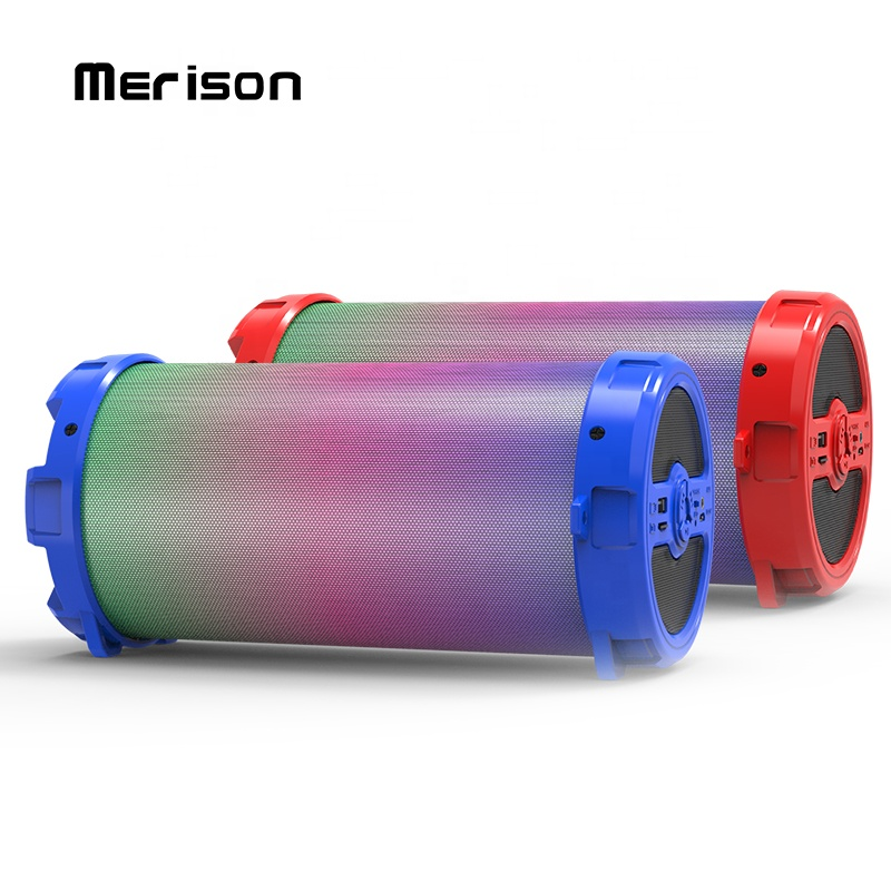 China Portable Bluetooth Speaker factory cylinder woofer cool  MW-198B