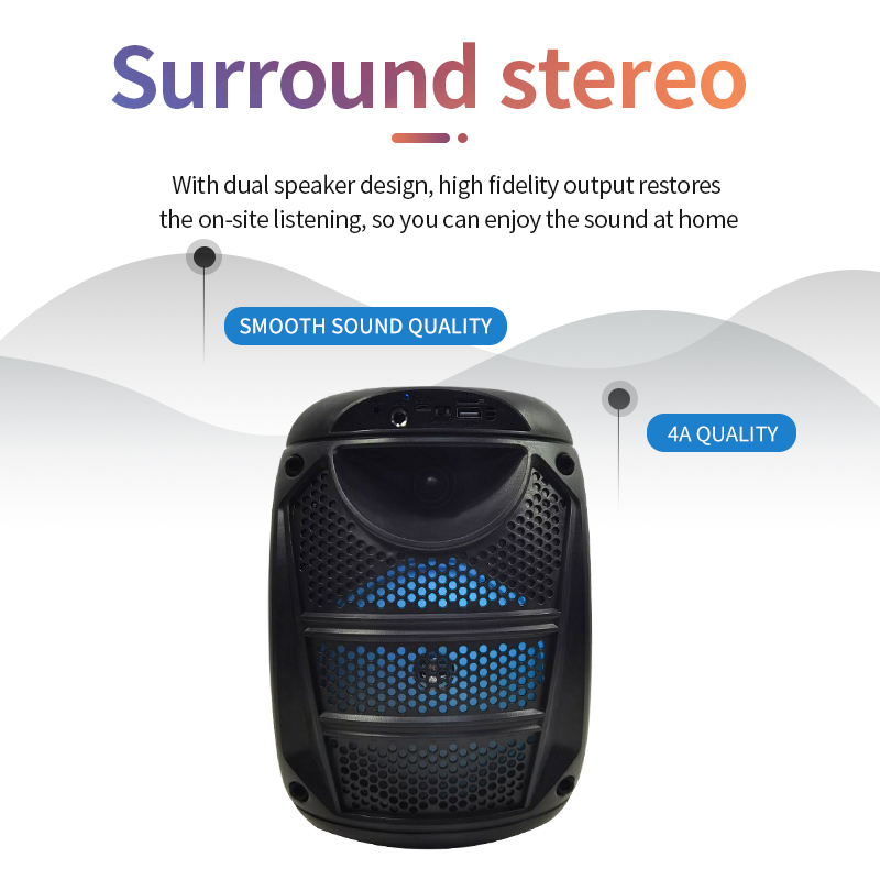 2021 The Newst Plastic Party Bluetooth Speaker with AUX IN/FM/TF MW-563