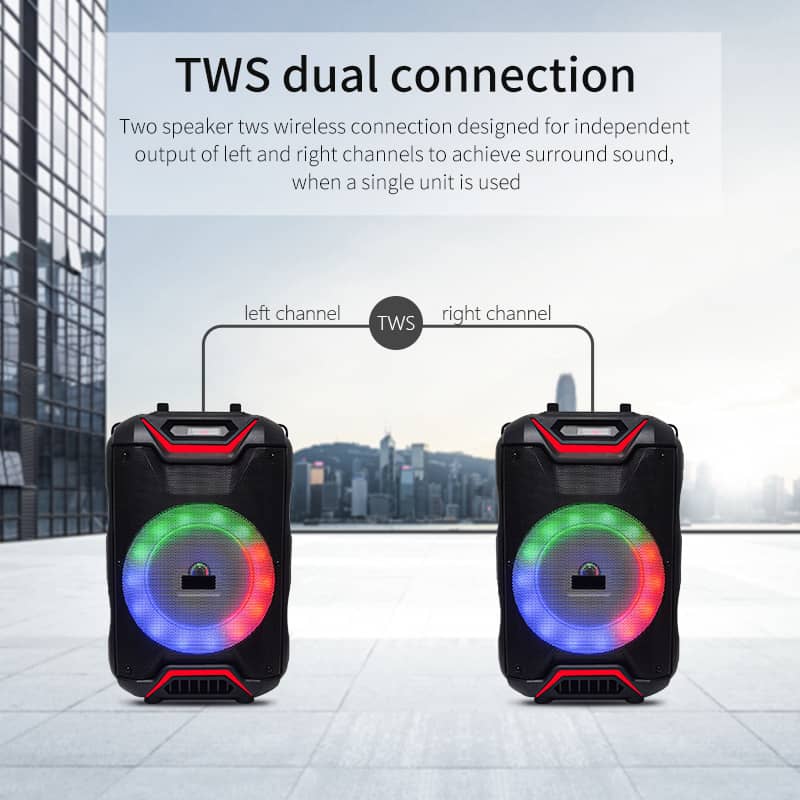 TWS Party Speaker with Microphone For Outdoor MW-334