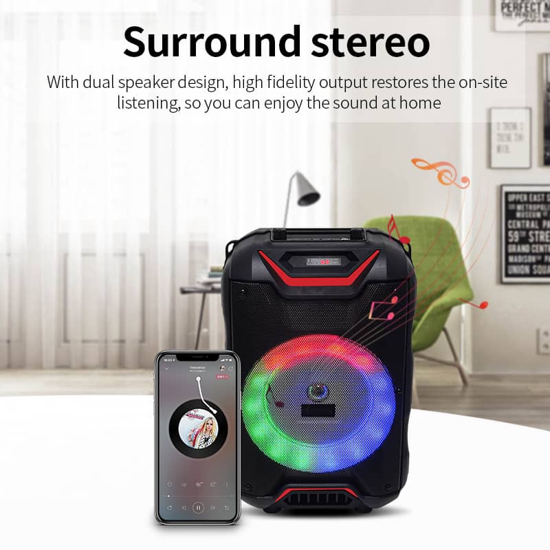 TWS Party Speaker with Microphone For Outdoor MW-334