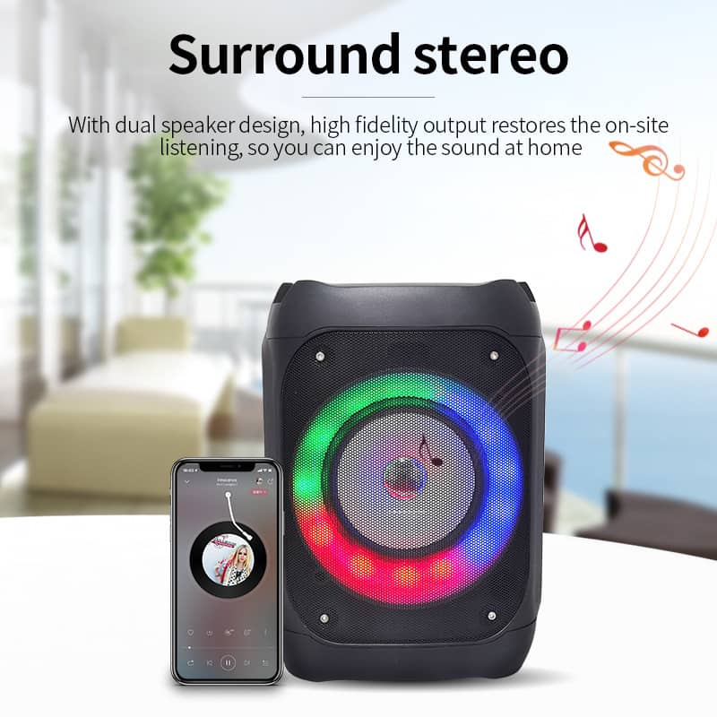 Home Karaoke Speaker and PA System for Kids and Adults with Led Lights MW-337