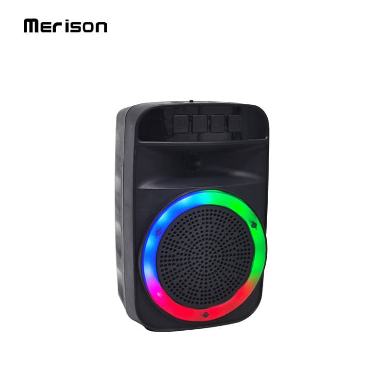 Wireless Surround Sound with LED Party Lights and Karaoke Mic Input MW-591