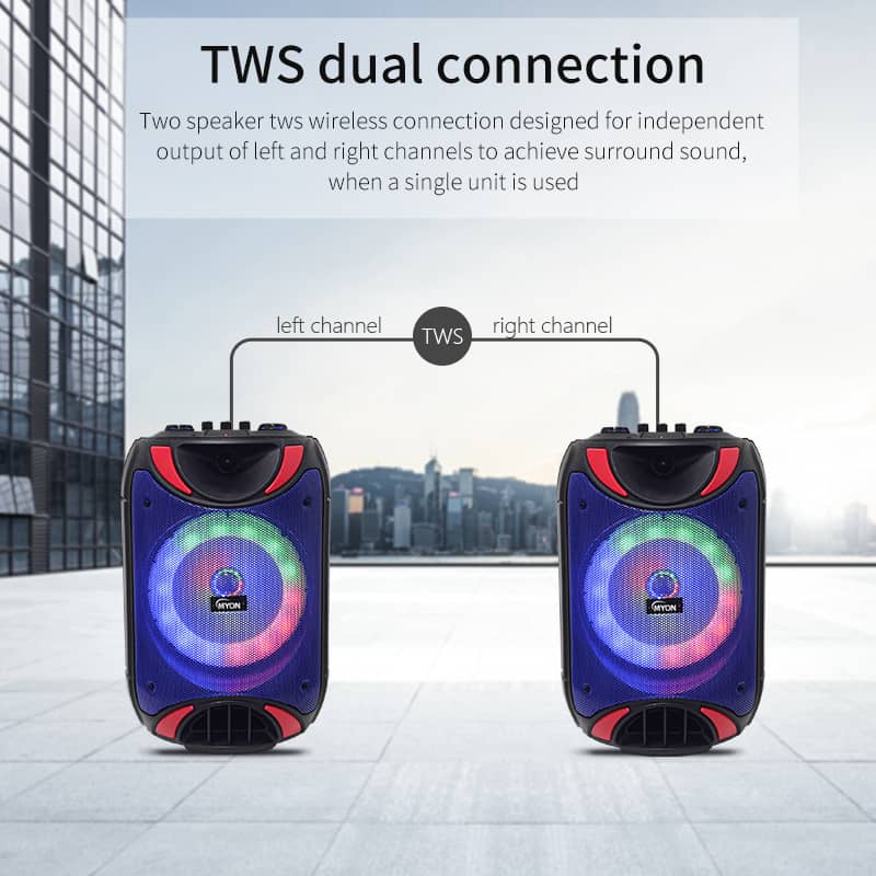 Best Portable Bluetooth Speaker and Trolley Speakers with Rolling Wheels MW-576